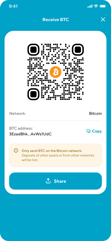 Image from "How do I transfer in crypto from an external wallet?"