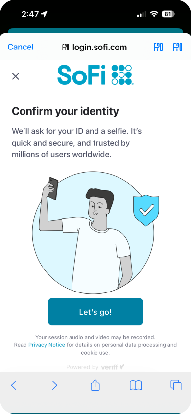 Image from "How to complete identity verification?"
