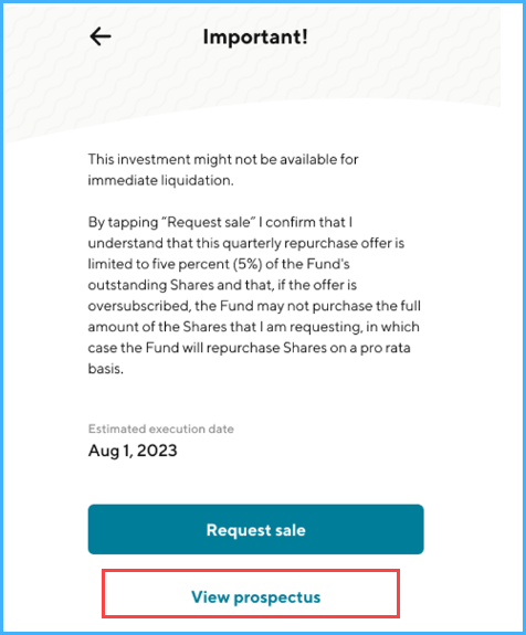 Image from "How do I determine the next time I am able to redeem shares of my Alternative (Interval) Fund?"