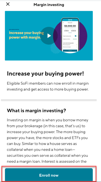 Image from "How do I apply for Margin Trading?"