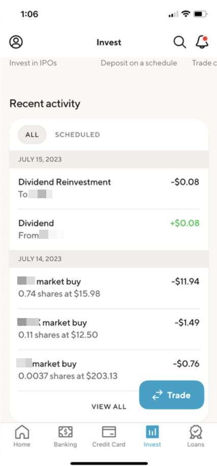 Image from "Where can I see my pending trades? / How do I view my trade activity?"