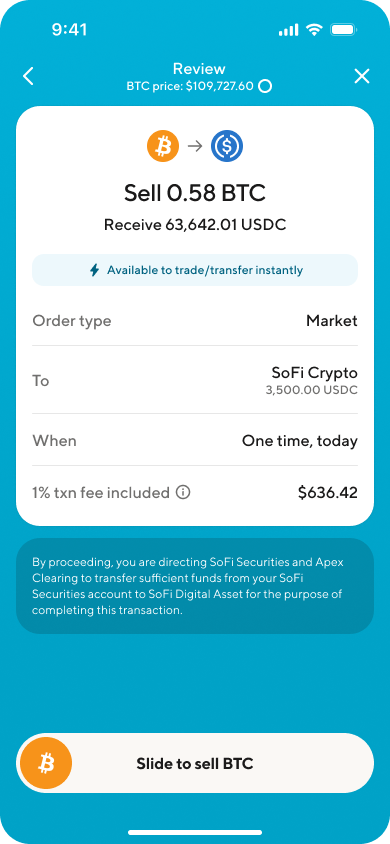 Image from "How do I sell crypto?"