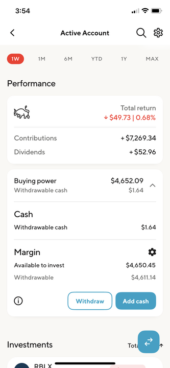 Image from "When will my funds/deposit be available to use on my Invest account?"