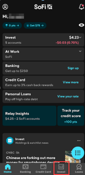 Image from "How do I withdraw cash from my SoFi Self-Directed account?"