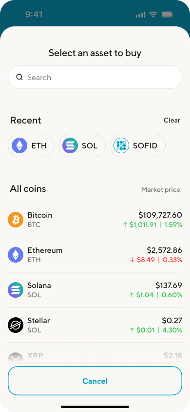 Image from "How do I transfer funds from my SoFi Checking and Savings Accounts to SoFi Crypto?"