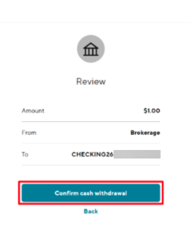 Image from "How do I withdraw cash from my SoFi Self-Directed account?"