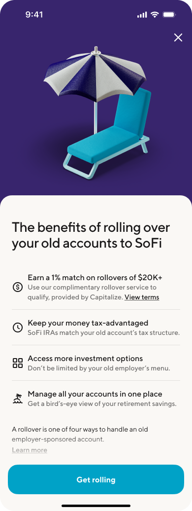 Image from "How to rollover a 401k with Capitalize?"