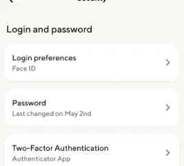 Image from "How do I update the password on my account?"
