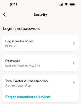 Image from "How do I update the password on my account?"