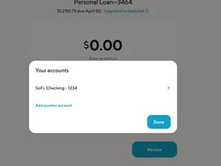 Image from "How do I remove a bank account from the list of payment methods on my Personal Loan?"