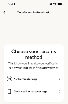 Image from "How do I update the Two-Factor Authentication (2FA) method on my account?"