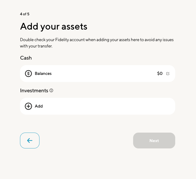 Image from "How do I transfer assets to SoFi Invest account as an ACAT?"
