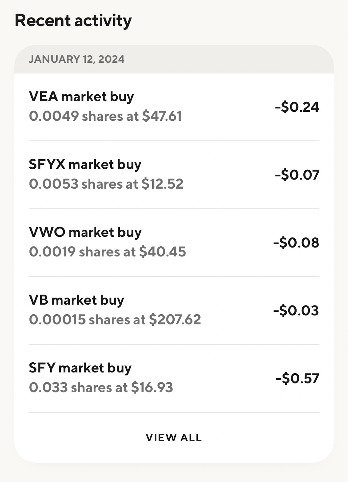Image from "How do I view the transaction history for my Robo account?"
