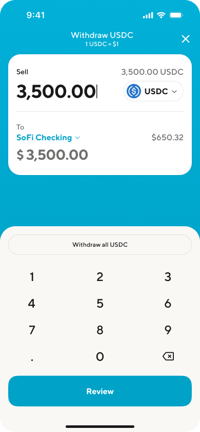 Image from "How to withdraw funds from my SoFi Crypto account?"