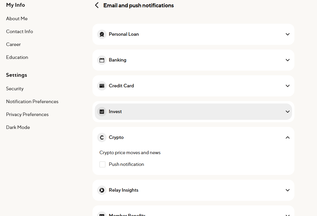 Crypto Notifications Web