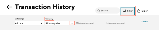Image from "How do I export my transactions from Relay?"