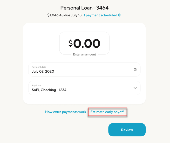 Image from "How do I payoff my Loan?"