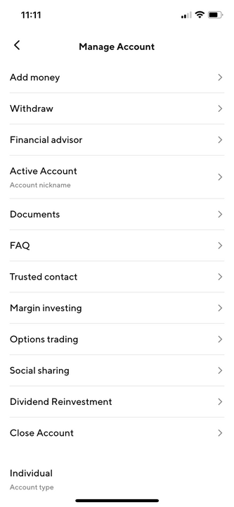 Image from "How to close a SoFi Invest account"