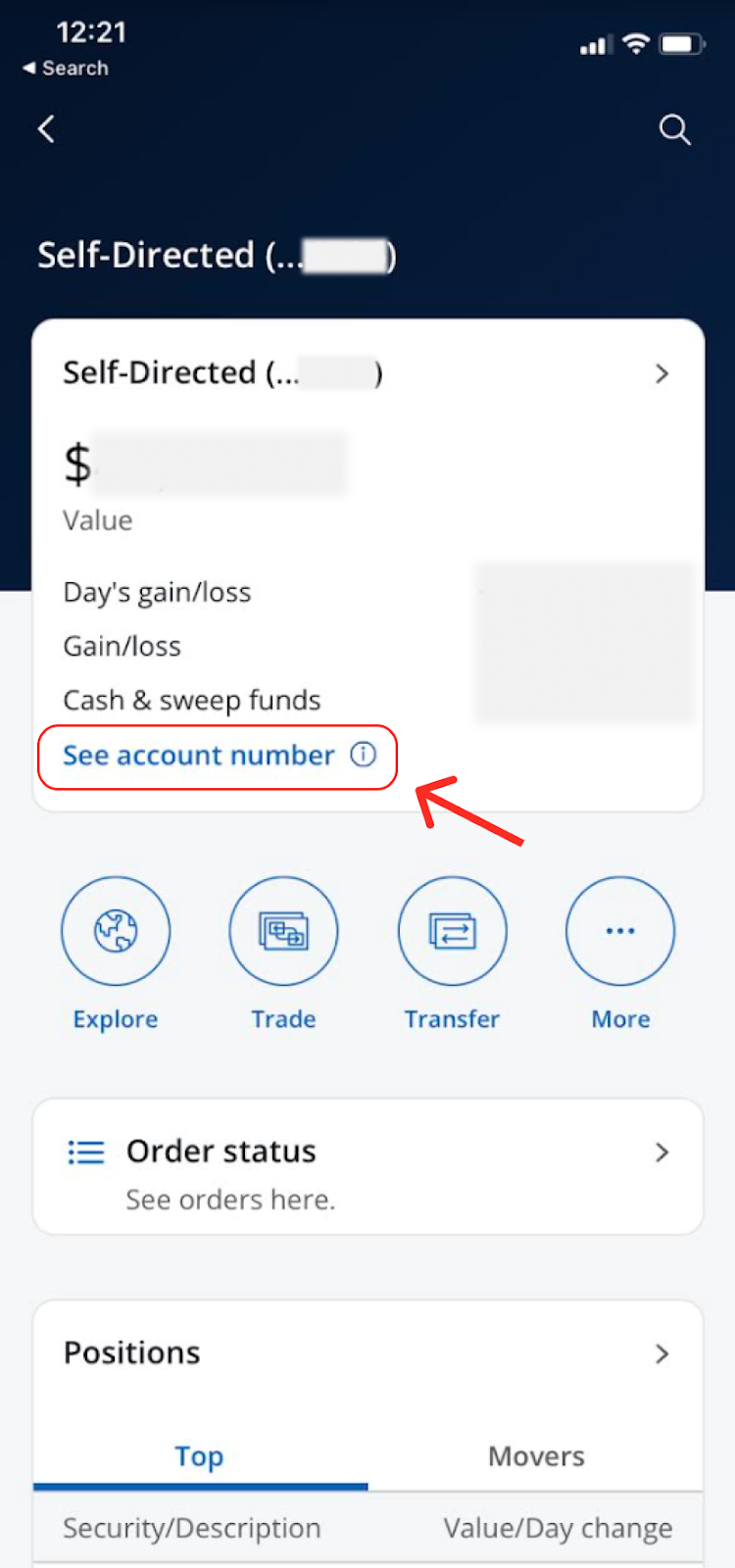 Image from "How to find your J.P. Morgan account number"
