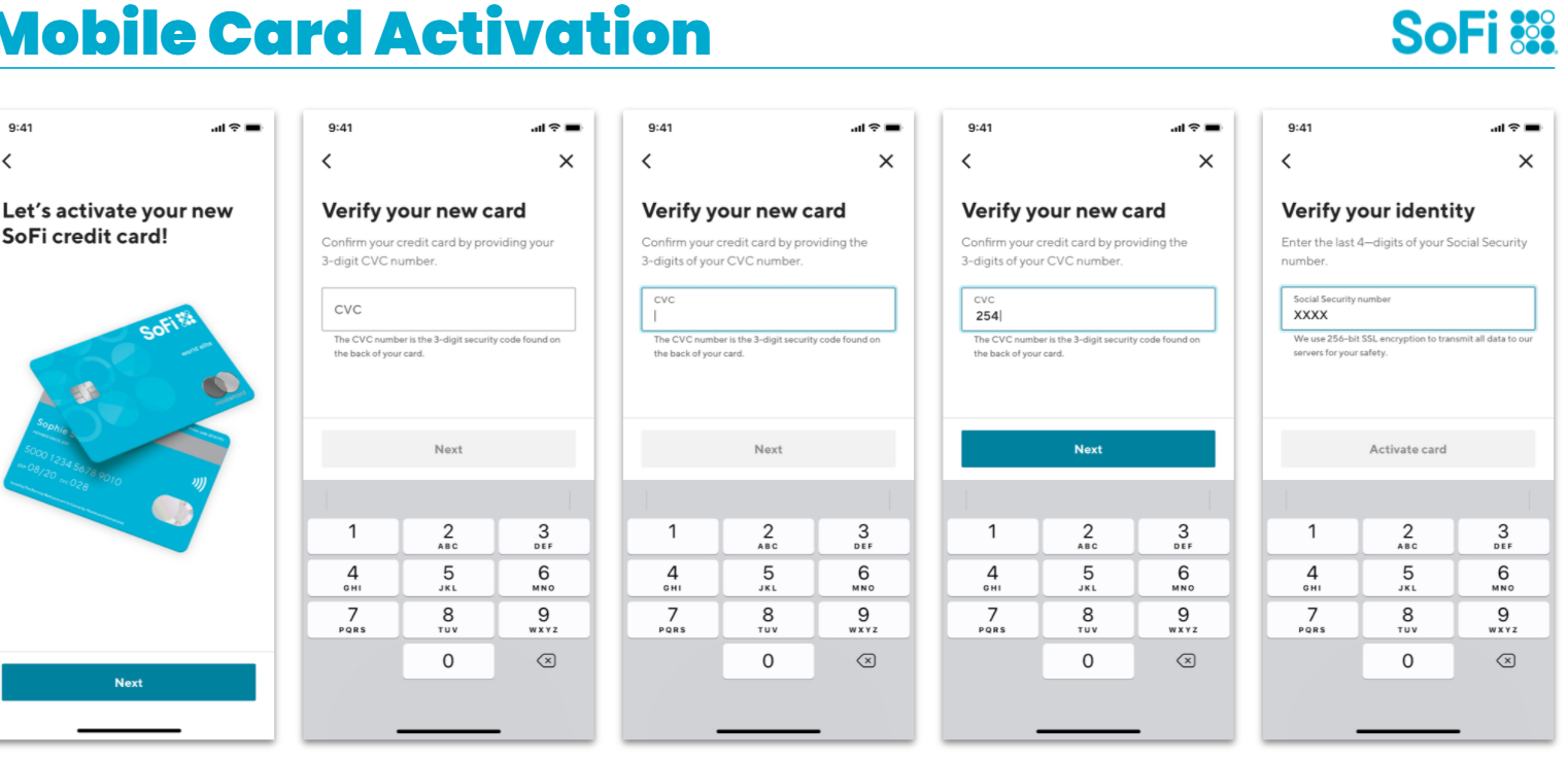 Image from "SoFi Credit Card: Delivery, Activation, and First Statement"