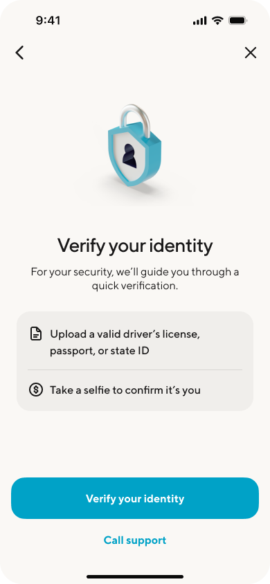 Image from "How to complete identity verification?"
